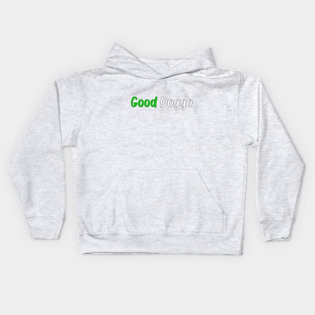 Good Doggo Kids Hoodie by DuskEyesDesigns